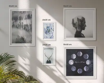 Bildergalerie-Set für die Wand mit Naturwald-Raummotiven