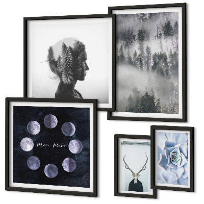 Bildergalerie-set für die wand Naturwald-Raummotive