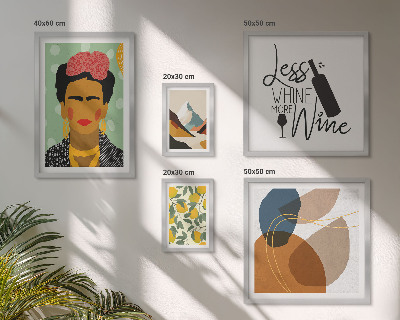 Modernes wandbilder-set Abstrakte Porträts im Boho-Stil
