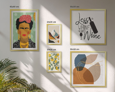 Modernes wandbilder-set Abstrakte Porträts im Boho-Stil