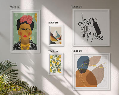 Modernes wandbilder-set Abstrakte Porträts im Boho-Stil
