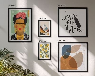 Modernes wandbilder-set Abstrakte Porträts im Boho-Stil