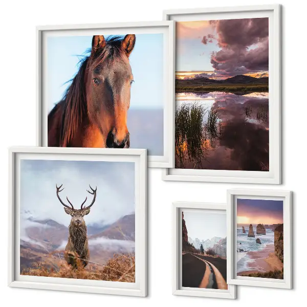 Bildergalerie-Set für die Wand mit dem Motiv Die natürliche Schönheit der Landschaften