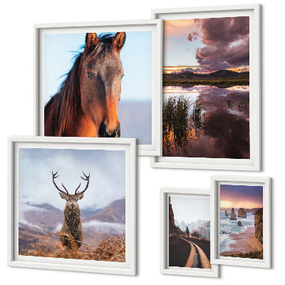 Bildergalerie-set für die wand Die natürliche Schönheit der Landschaften