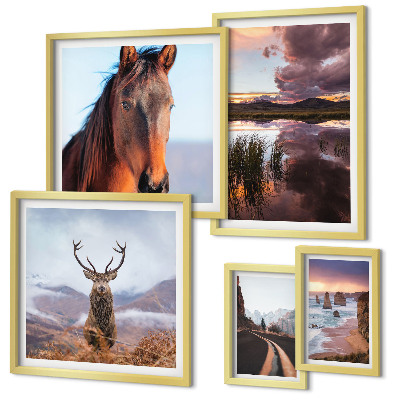 Bildergalerie-set für die wand Die natürliche Schönheit der Landschaften