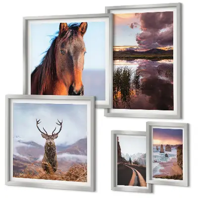 Bildergalerie-Set für die Wand mit dem Motiv Die natürliche Schönheit der Landschaften