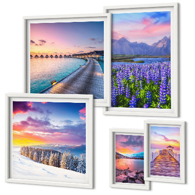 Bildergalerie-set für die wand Landschaften, Natur, Berge, Ausblicke