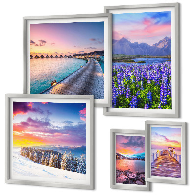 Bildergalerie-set für die wand Landschaften, Natur, Berge, Ausblicke