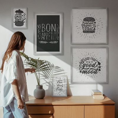 Modernes wandbilder-set Kücheninspirationen zum Kochen