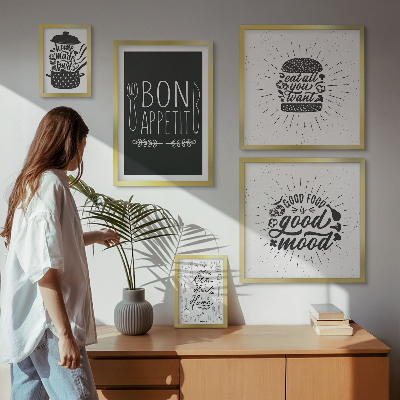 Modernes wandbilder-set Kücheninspirationen zum Kochen