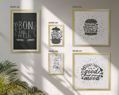 Modernes wandbilder-set Kücheninspirationen zum Kochen