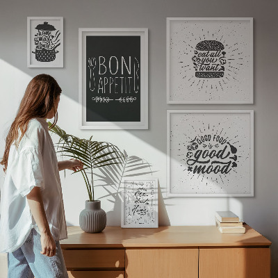Modernes wandbilder-set Kücheninspirationen zum Kochen