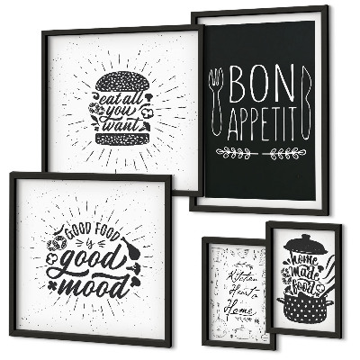 Modernes wandbilder-set Kücheninspirationen zum Kochen