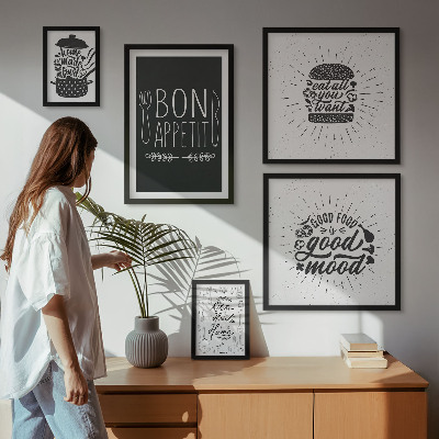 Modernes wandbilder-set Kücheninspirationen zum Kochen