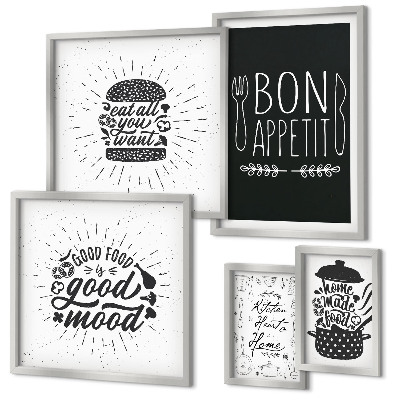 Modernes wandbilder-set Kücheninspirationen zum Kochen