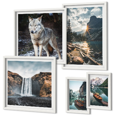 Bildergalerie-set für die wand Naturlandschaften und Tierwelt