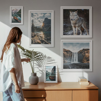 Bildergalerie-set für die wand Naturlandschaften und Tierwelt