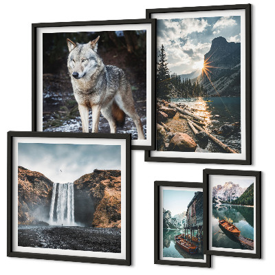 Bildergalerie-set für die wand Naturlandschaften und Tierwelt