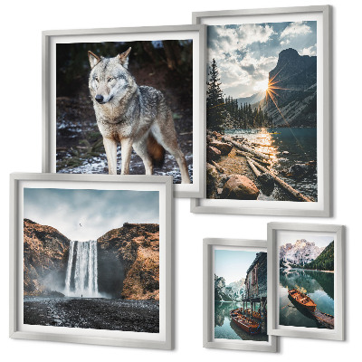 Bildergalerie-set für die wand Naturlandschaften und Tierwelt