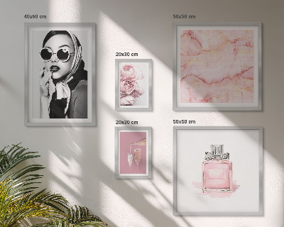 Bilderset fürs sofa Stilvolle Akzente in Rosa