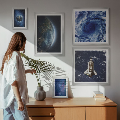 Modernes wandbilder-set Die kosmischen Landschaften der Erde