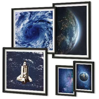 Modernes wandbilder-set Die kosmischen Landschaften der Erde