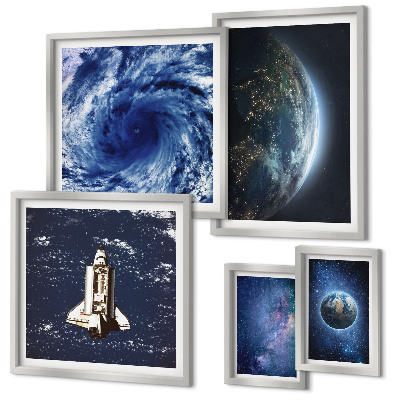 Modernes wandbilder-set Die kosmischen Landschaften der Erde