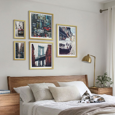 Bildergalerie-set für die wand Stilvolle Autos und Straßenarchitektur