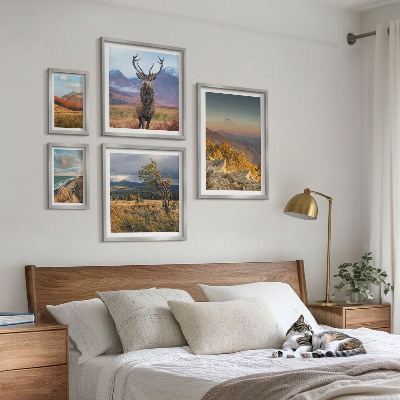 Modernes wandbilder-set Bergwildnislandschaften