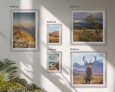 Modernes wandbilder-set Bergwildnislandschaften