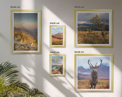 Modernes wandbilder-set Bergwildnislandschaften