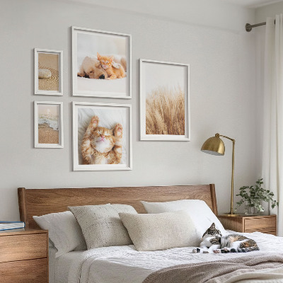 Modernes wandbilder-set Niedliche Tierlandschaften