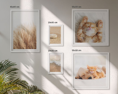 Modernes wandbilder-set Niedliche Tierlandschaften
