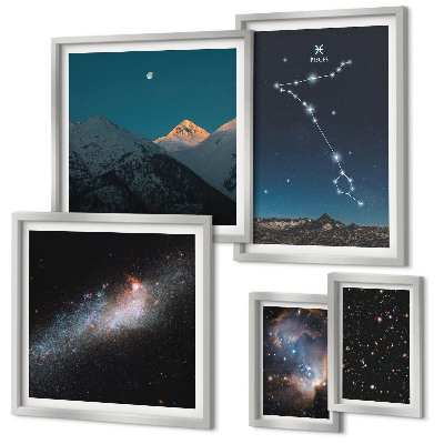 Modernes wandbilder-set Moderne Weltraumlandschaften
