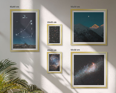 Modernes wandbilder-set Konstellationen kosmischer Landschaften