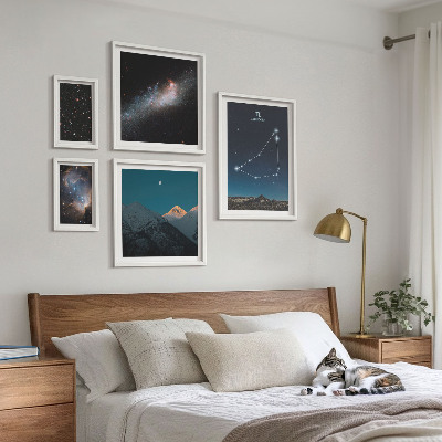 Modernes wandbilder-set Konstellationen kosmischer Landschaften