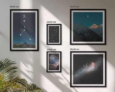 Bildergalerie-set für die wand Motive des kosmischen Nachthimmels