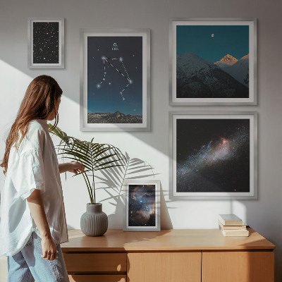Modernes wandbilder-set Kosmische Himmelslandschaften