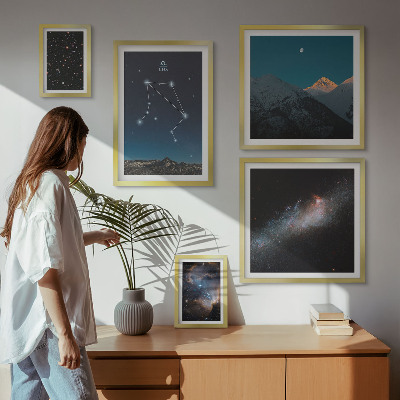 Modernes wandbilder-set Kosmische Himmelslandschaften