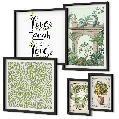 Bildergalerie-set für die wand Pflanzenmotive, Boho-Akzente