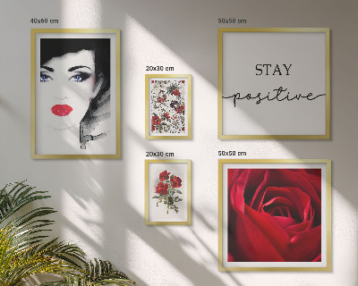 Bildergalerie-set für die wand Vintage-Frauenporträts mit Blumen