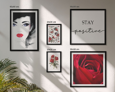 Bildergalerie-set für die wand Vintage-Frauenporträts mit Blumen