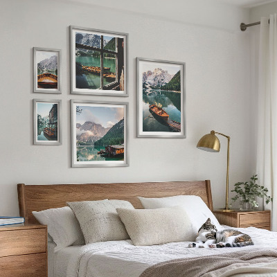 Bildergalerie-set für die wand Seen, Berge, Boote, Landschaften