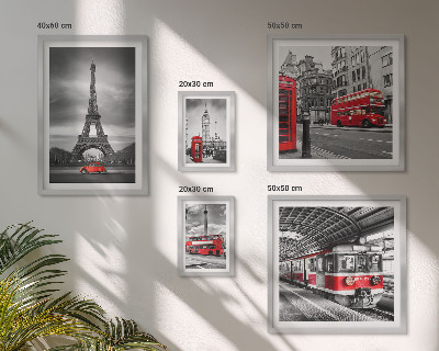 Bildergalerie-set für die wand Stilvolle Ansichten von London und Paris