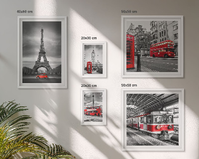 Bildergalerie-set für die wand Stilvolle Ansichten von London und Paris