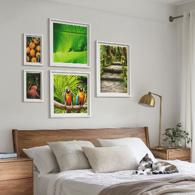 Modernes wandbilder-set Motive tropischer Früchte