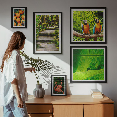 Modernes wandbilder-set Motive tropischer Früchte