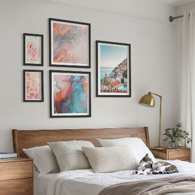 Bildergalerie-set für die wand Romantische rosa Landschaften