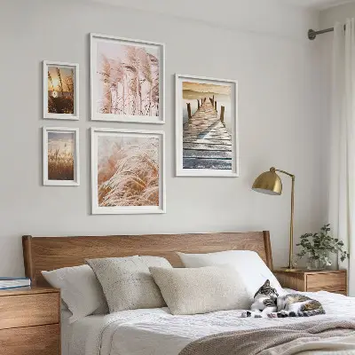 Bilderset fürs Sofa mit friedlichen Naturansichten