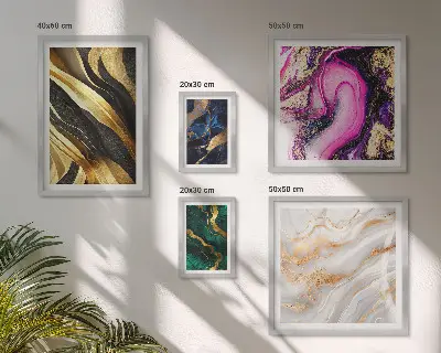 Bildergalerie-Set für die Wand mit abstrakten modernen Mustern